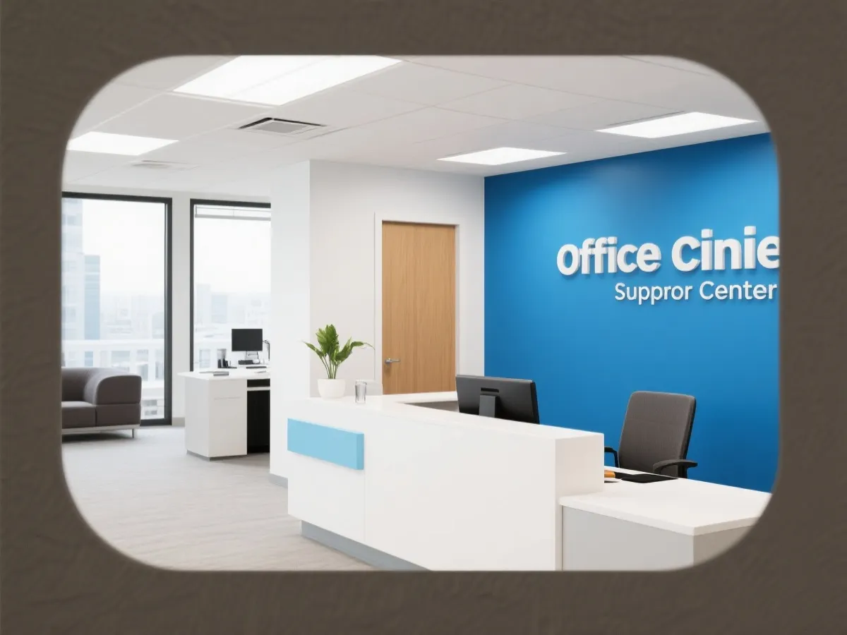 客服办公环境示意图